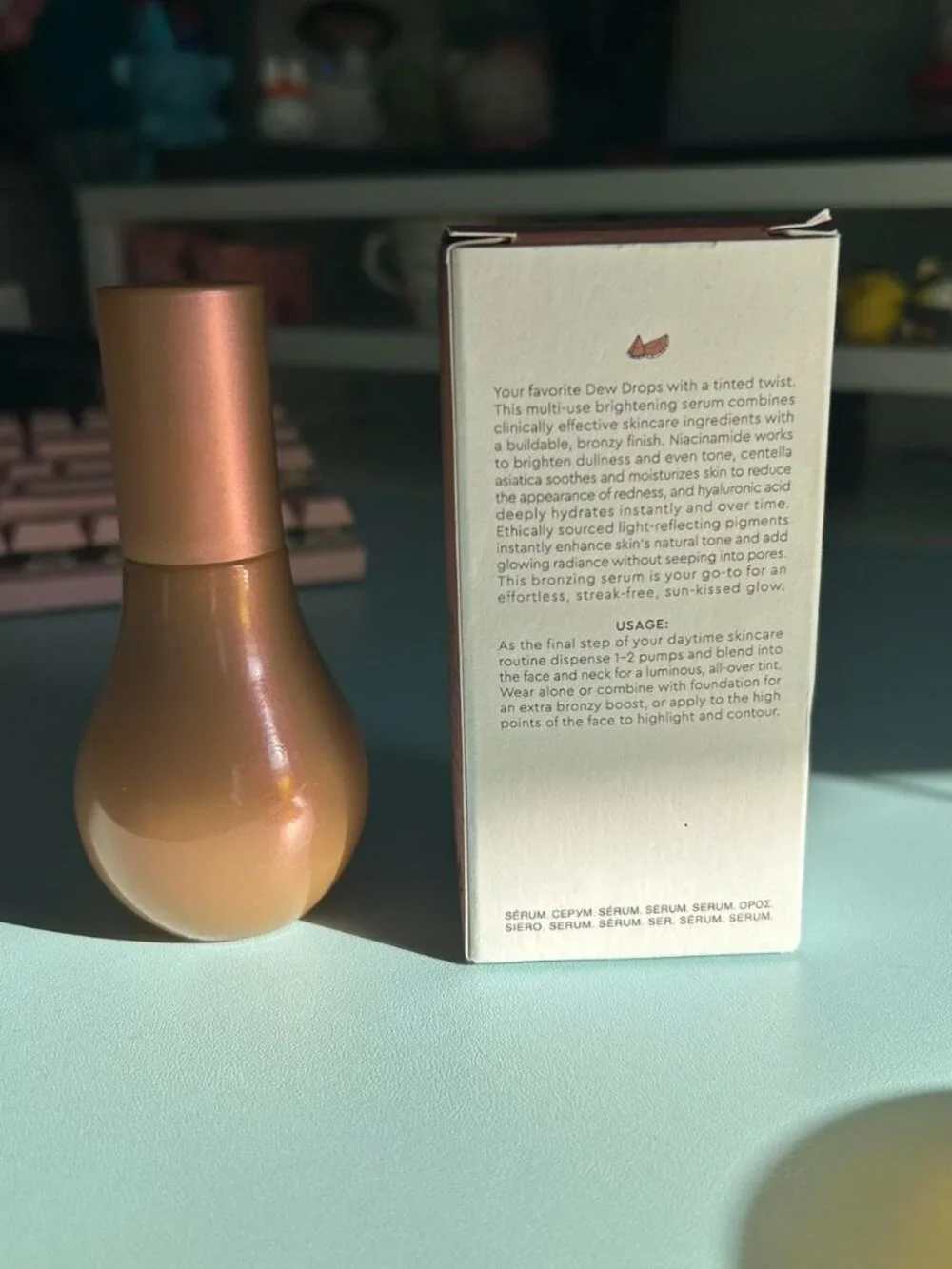 New Sun Glow Glow Recipe Watermelon Niacinamide Hue Drops - Picture 3 of 5